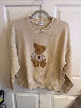 NWT Neutral Ground Beige Teddy Sweater